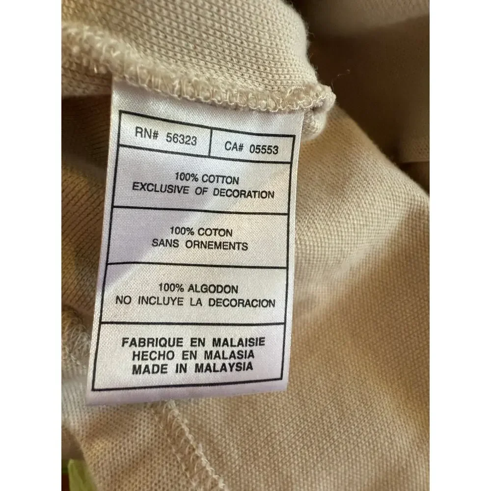 Nike Golf Performance Short Sleeve Polo Shirt Beige XXL